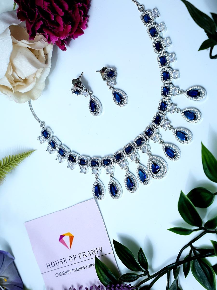 HIRAL NAVY JEWELLERY SET