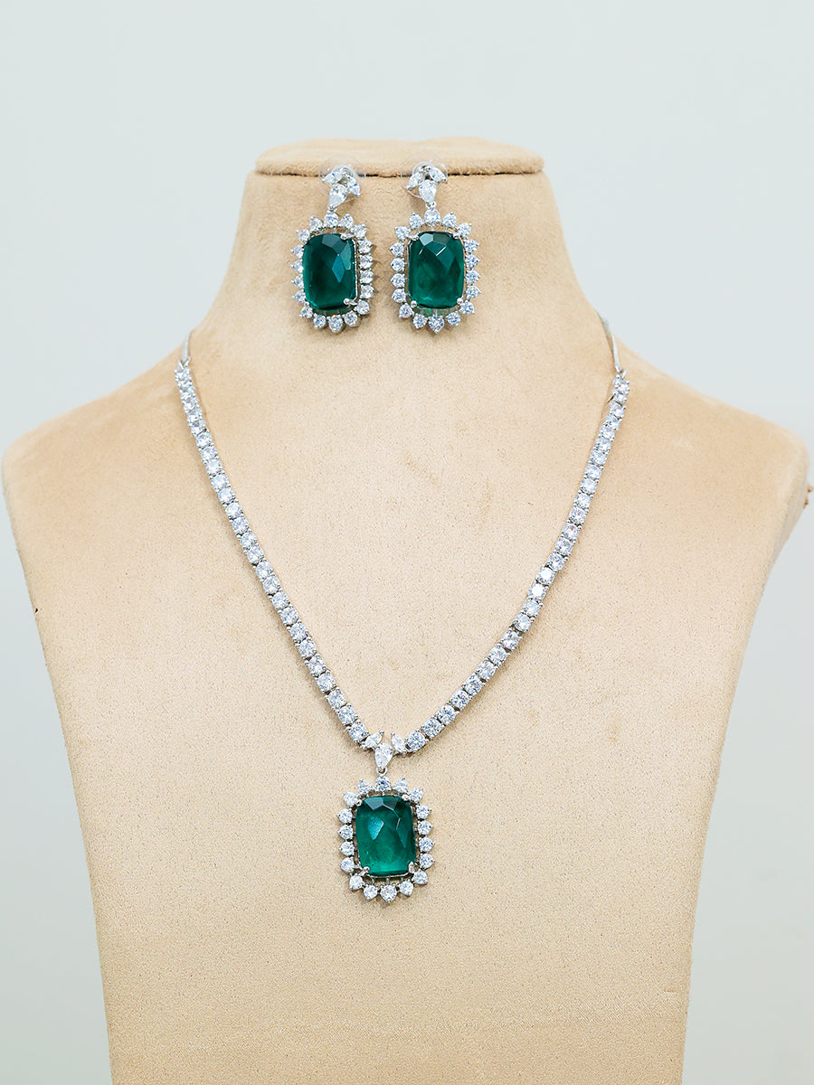 Green diamond Necklace
