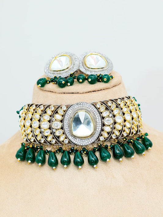 NAKSHI EMERALD CHOKER SET