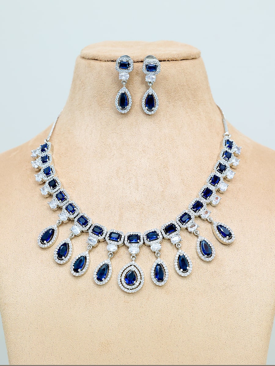 HIRAL NAVY JEWELLERY SET