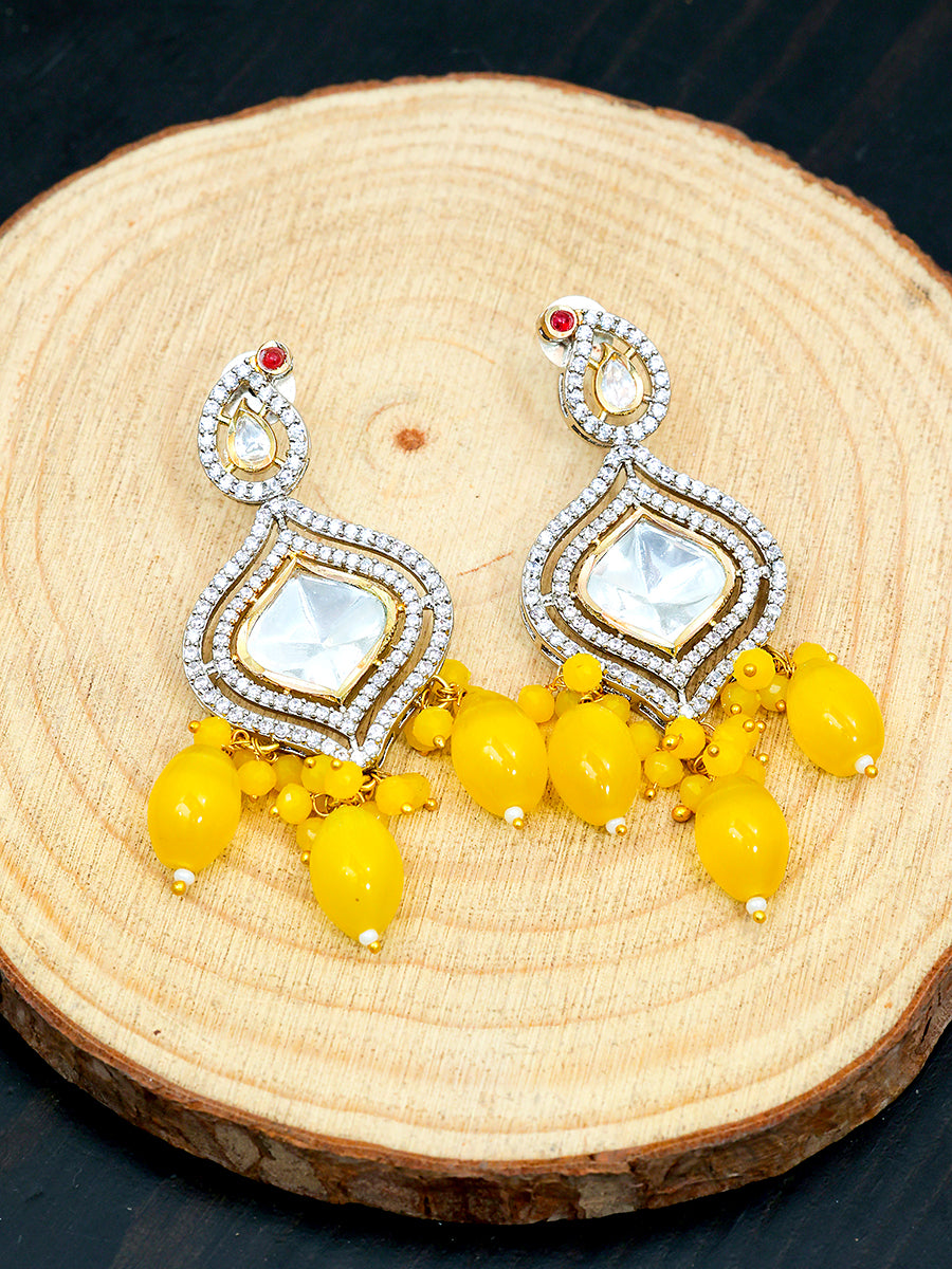 KAIRA YELLOW POLKI CHOKER SET