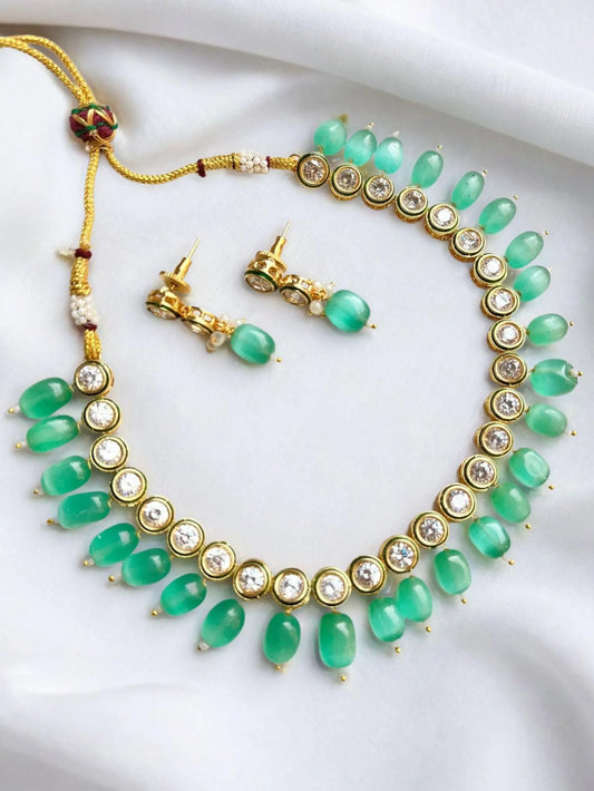 HALA MINT GREEN NECKLACE SET