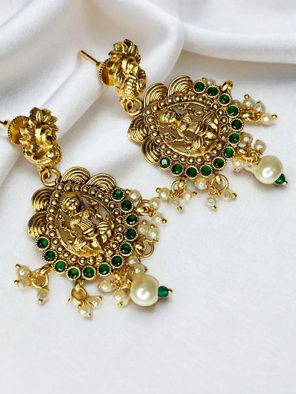 ISHIKA EMERALD TEMPLE JEWELLERY