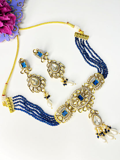 TARANNUM SAPPHIRE CHOKER SET