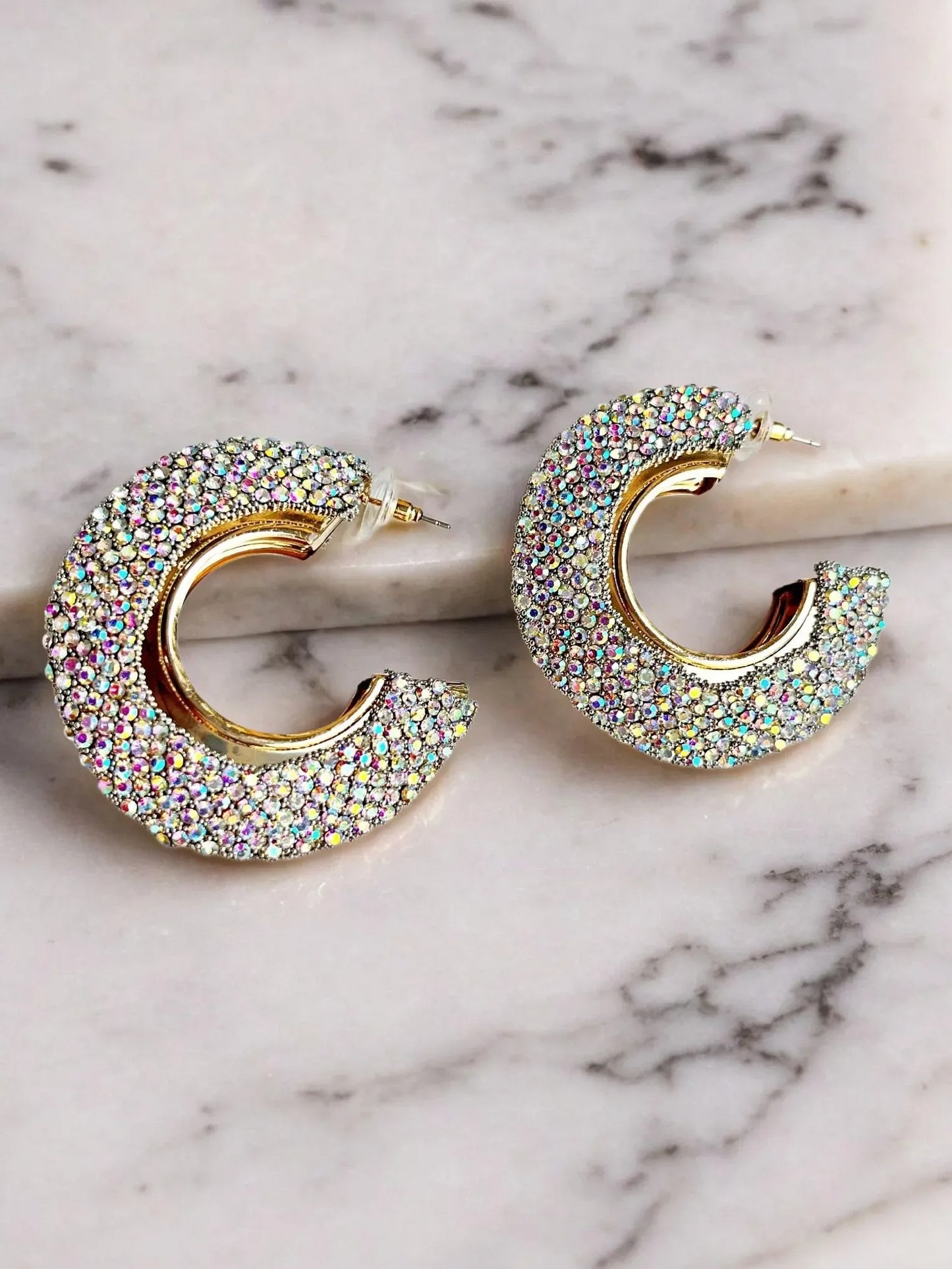 SERENA DIAMOND HOOPS