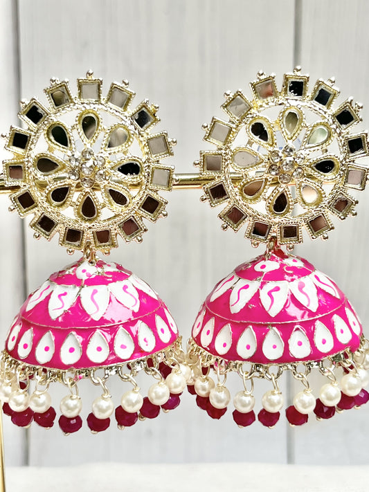 Pink Jhumka