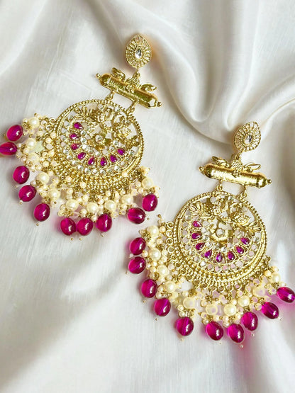 HINA WINE CHAANDBALI EARRINGS