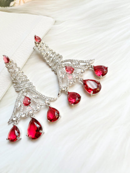 MELINA RUBY ZIRCONIA DANGLERS