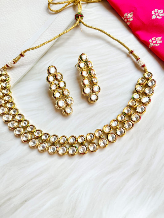 ERIN GOLD KUNDAN JEWELLERY SET