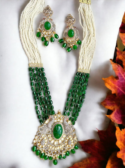 FLORA EMERALD VICTORIAN JEWELLERY SET