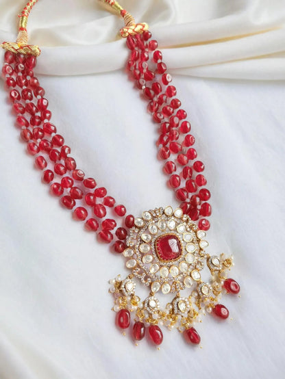 SHEHRISH RUBY KUNDAN NECKLACE