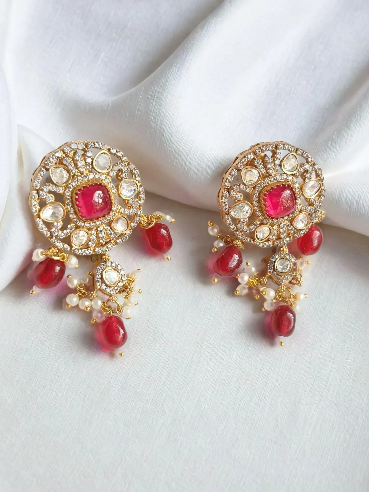 SHEHRISH RUBY KUNDAN NECKLACE