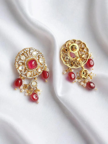 SHEHRISH RUBY KUNDAN NECKLACE