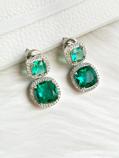 MILA EMERALD ZIRCONIA SET