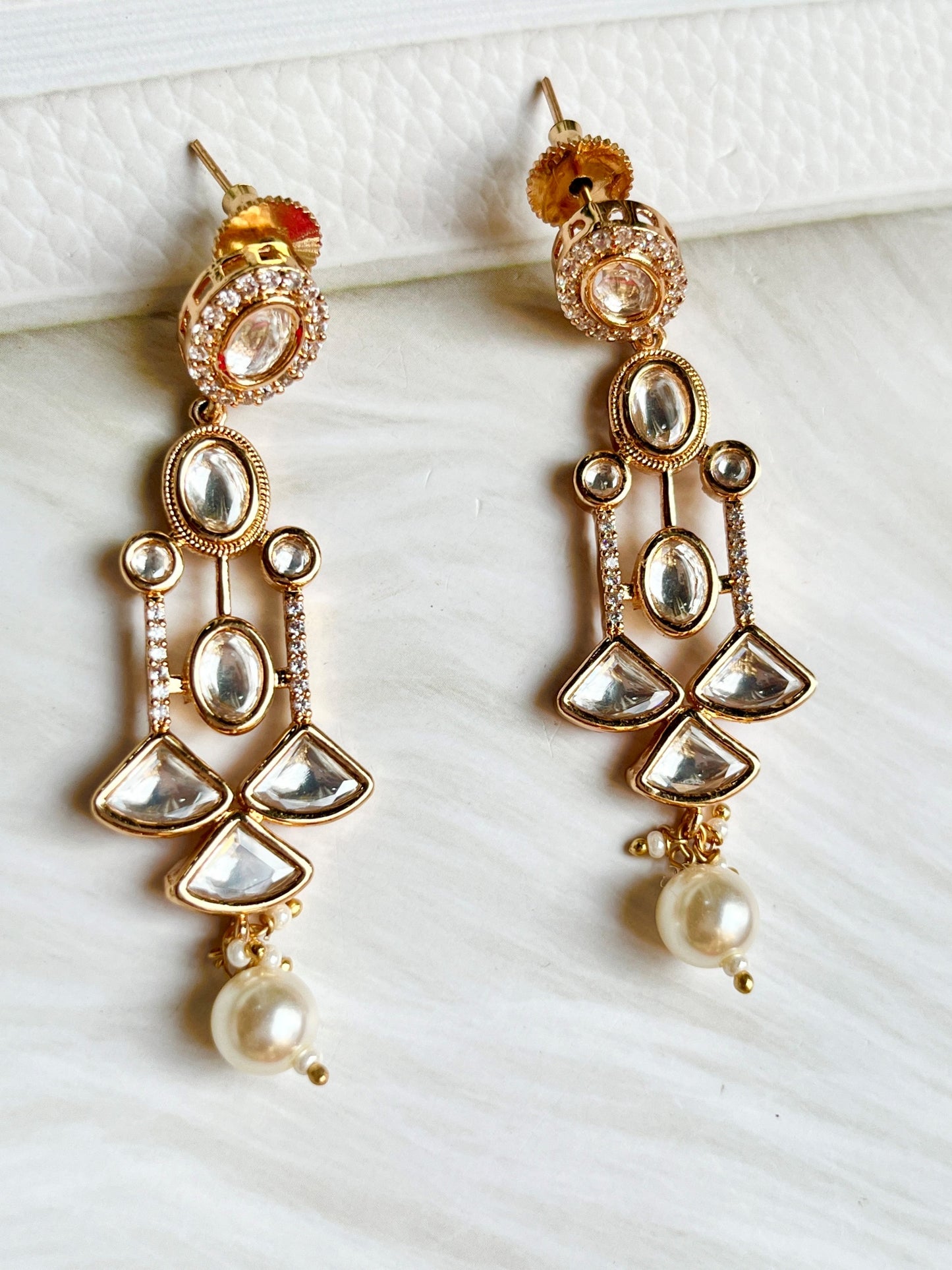 ERINA GOLD KUNDAN JEWELLERY SET