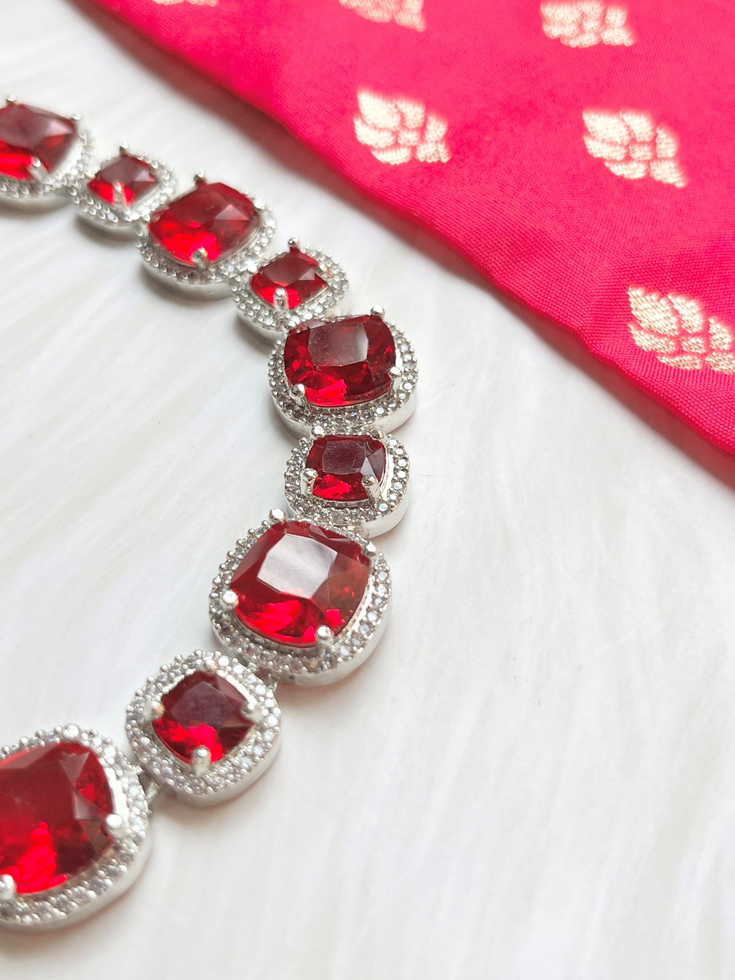 MILA RUBY ZIRCONIA SET