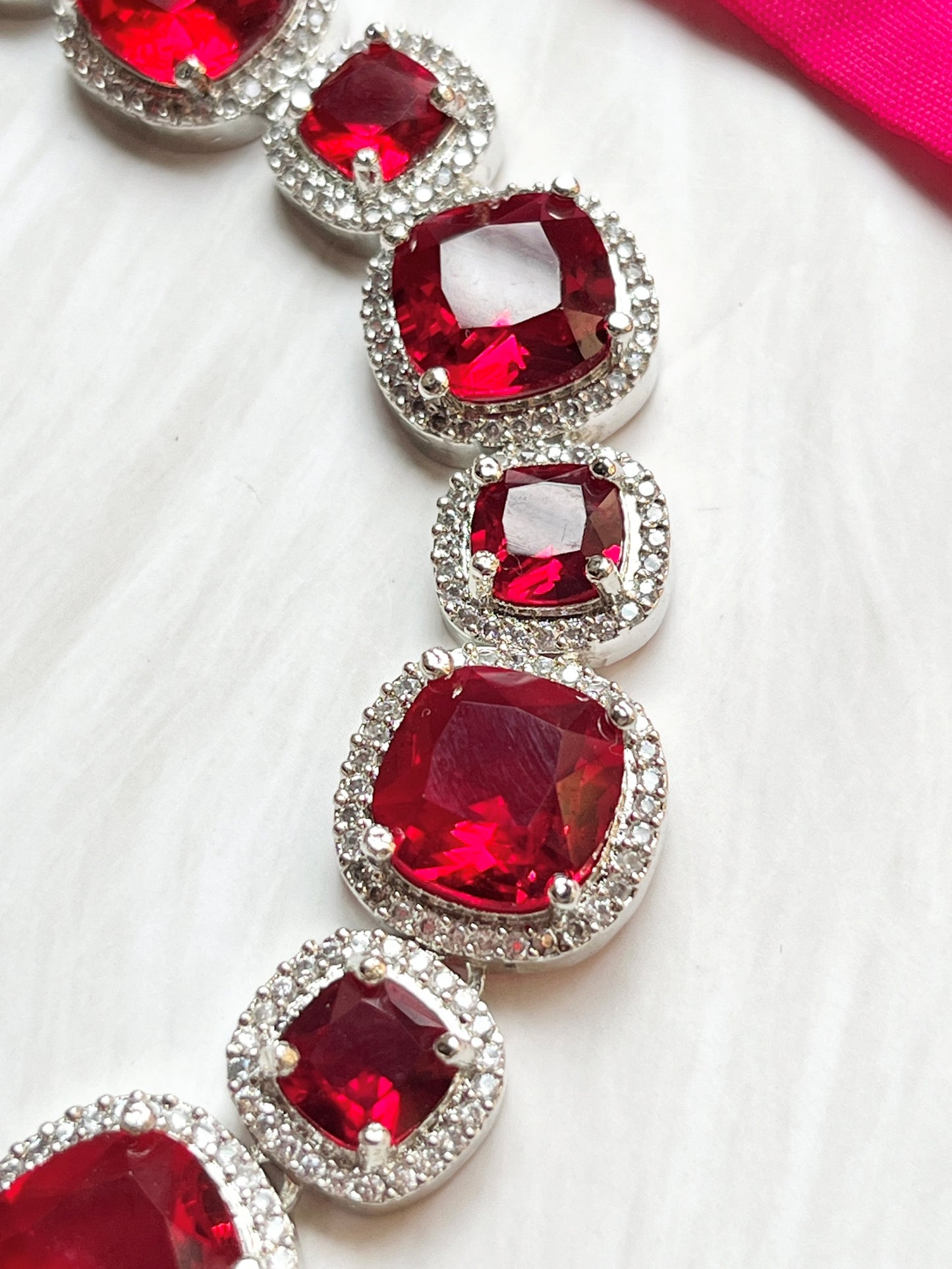 MILA RUBY ZIRCONIA SET