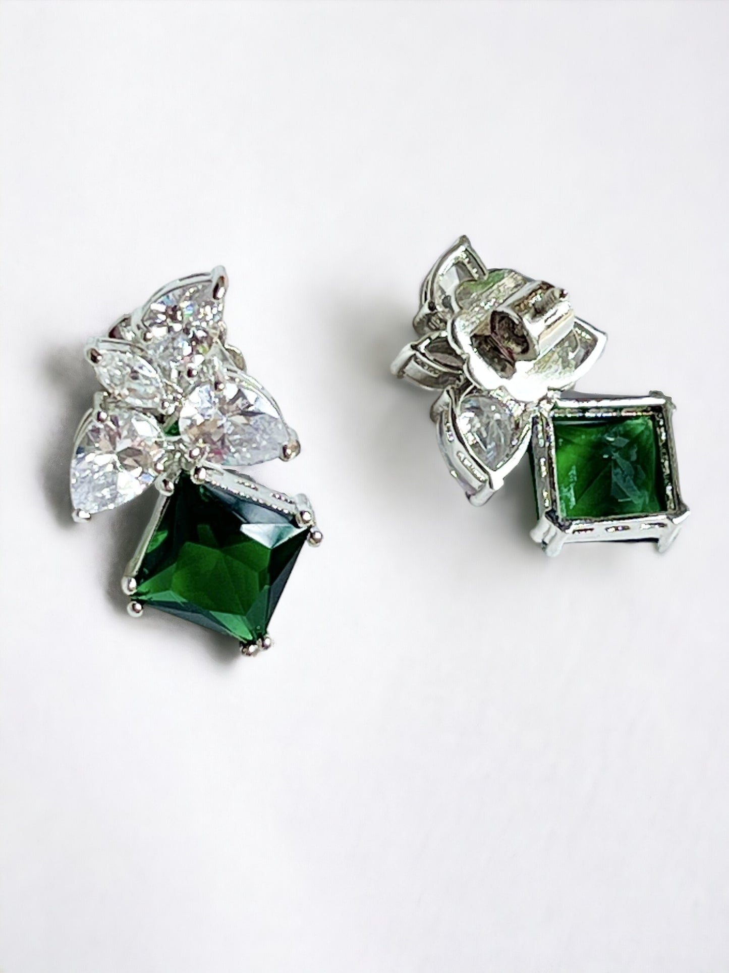 MAHIRA EMERALD ZIRCONIA STUDS