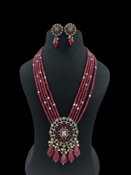 NALINI RUBY JEWELLERY SET