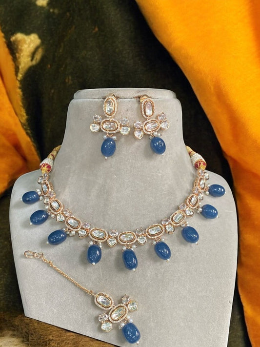 VAANYA NAVY JEWELLERY SET