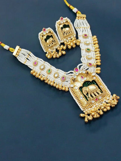 CHARVI RAJWADI JEWELLERY SET