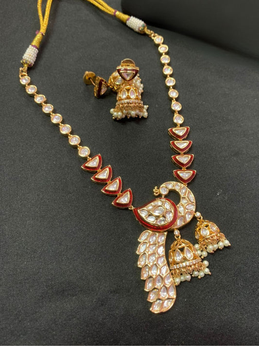 ROYAL RUBY KUNDAN JEWELLERY SET