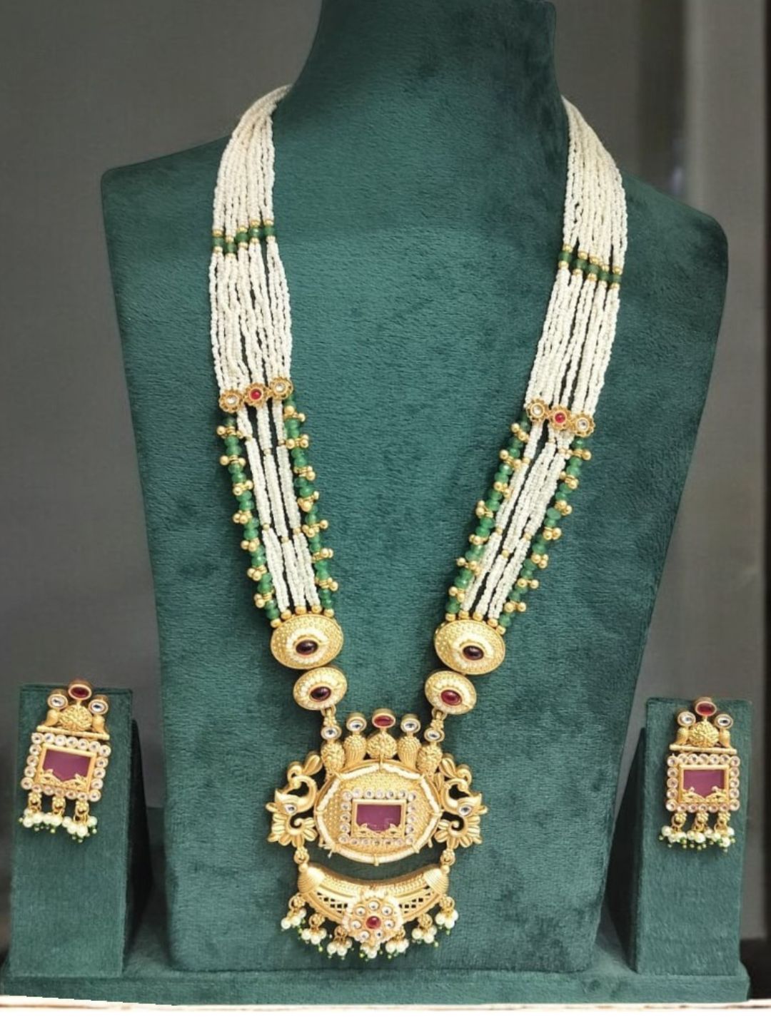 AABHA RAJWADI JEWELLERY SET