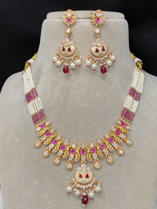 BANDANA RANI KUNDAN JEWELLERY SET