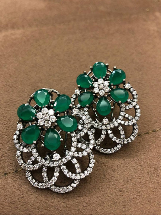 RIVI EMERALD ZIRCONIA STUDS