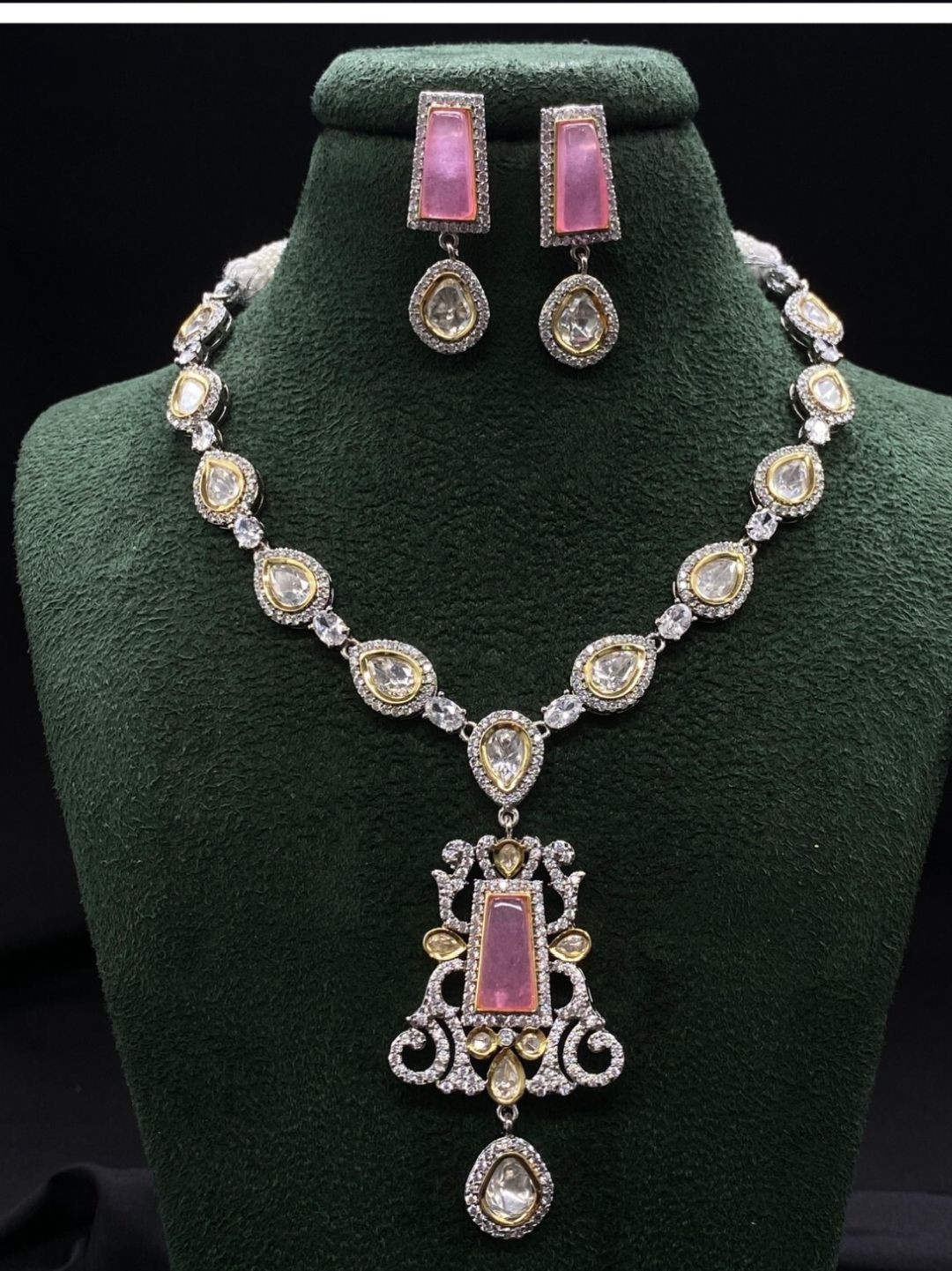 NETRA PINK JEWELLERY SET