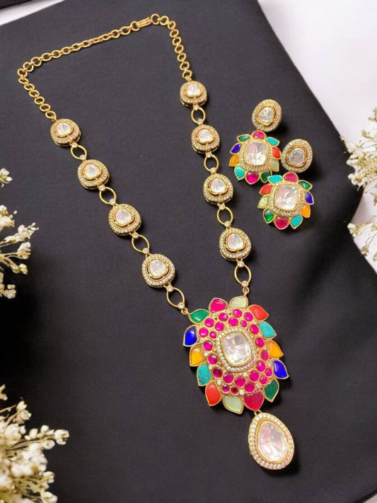 TARA MULTI KUNDAN JEWELLERY SET