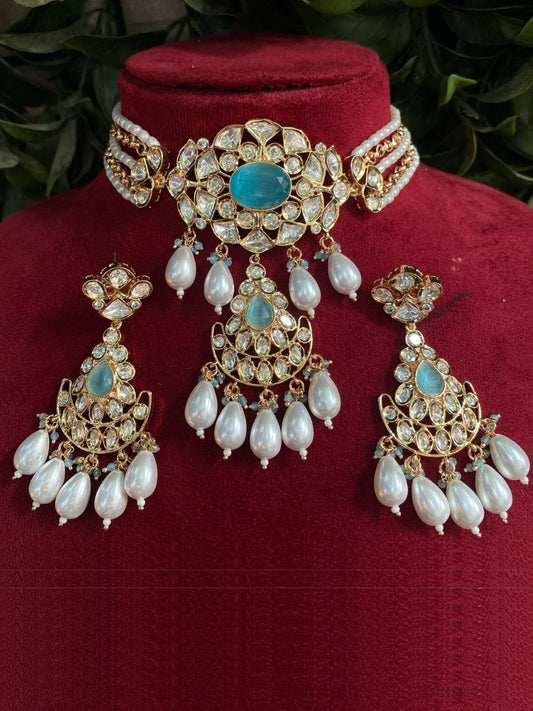 LAJWANTI BLUE JEWELLERY SET