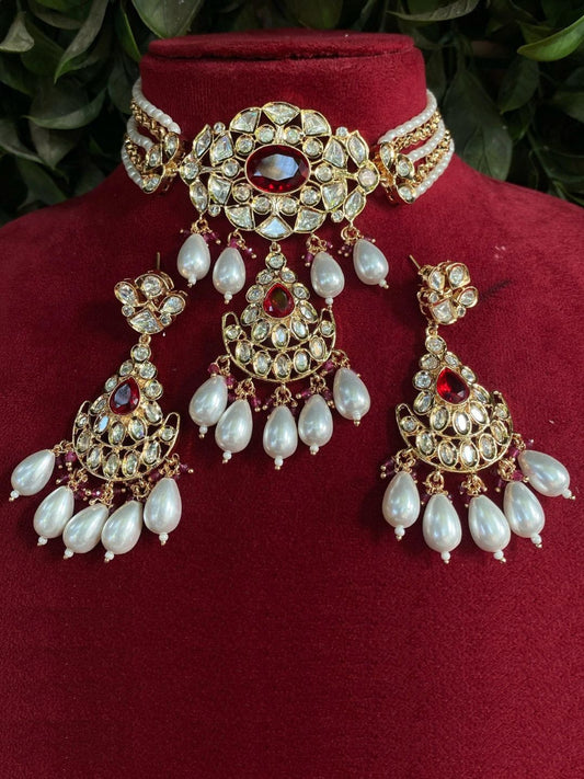 LAJWANTI RUBY JEWELLERY SET