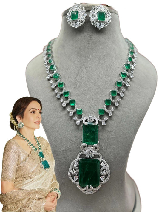 Nita Ambani Emerald Necklace Set