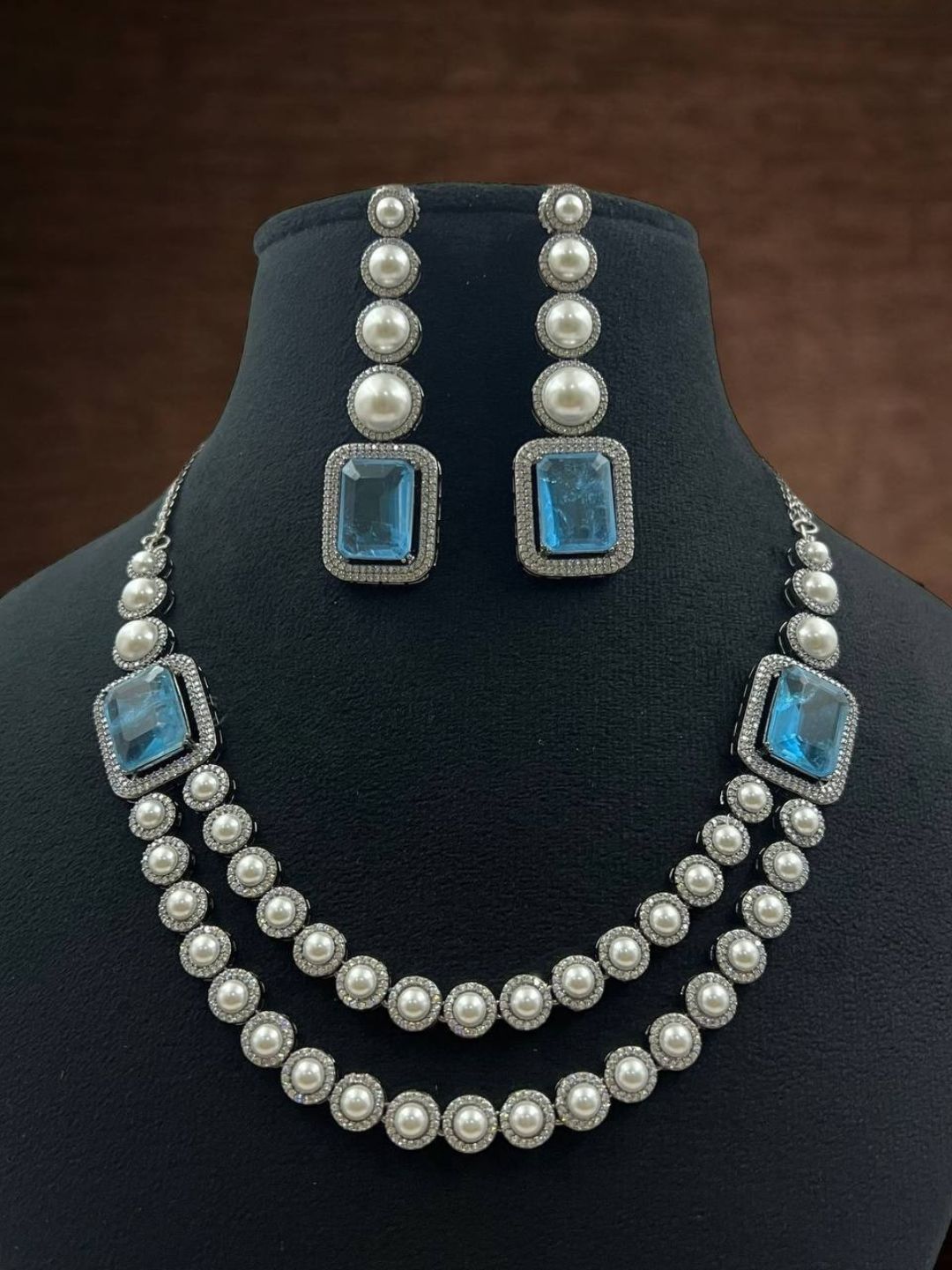 KIRA BLUE ZIRCONIA JEWELLERY SET