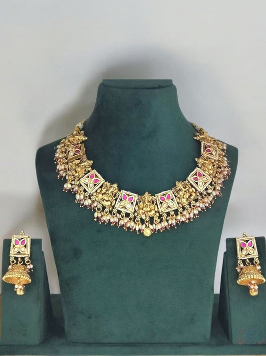 KARUNA GOLD GANESHA JEWELLERY SET