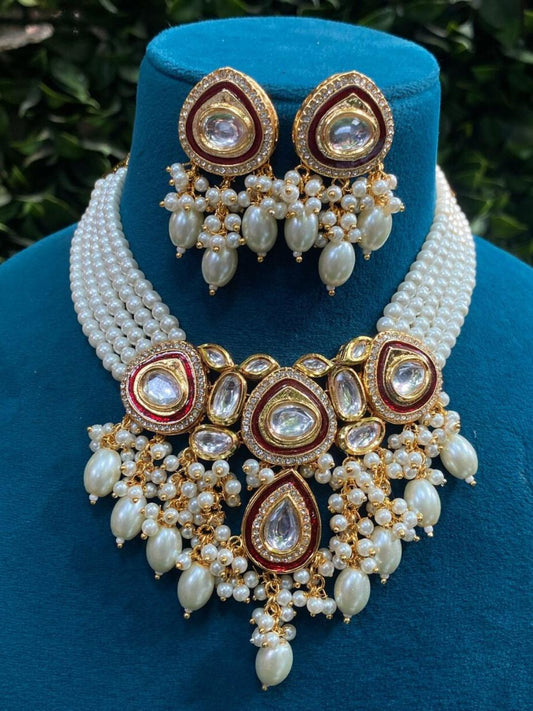 HEMALI KUNDAN JEWELLERY SET