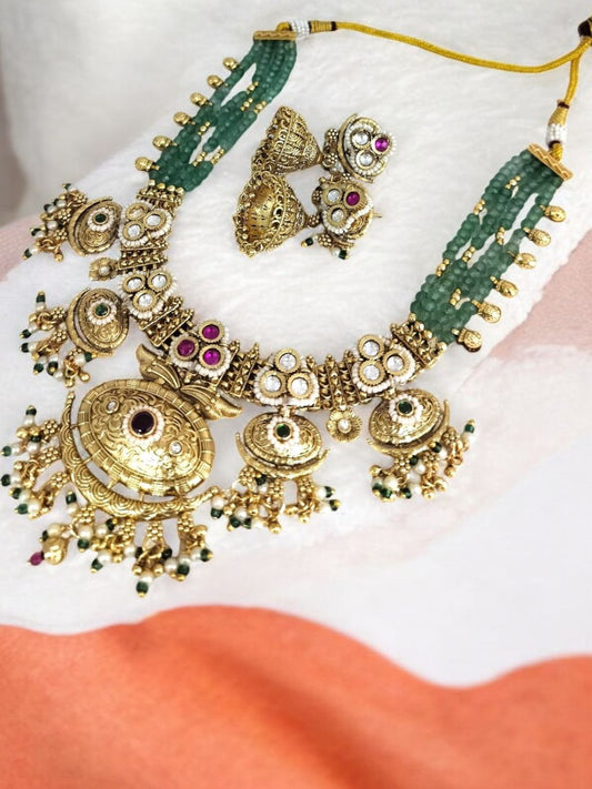 DHAANVI RAJWADI JEWELLERY SET