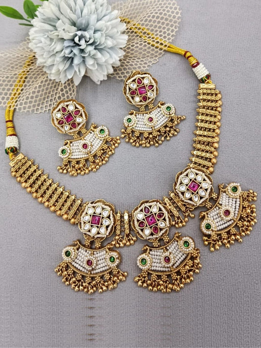 ANEEKA RAJWADI JEWELLERY SET