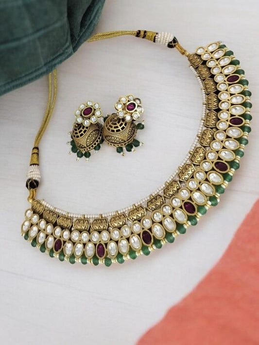 DAANYA RAJWADI JEWELLERY SET