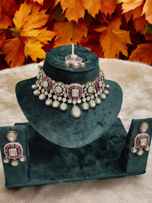 RADHA KUNDAN JEWELLERY SET