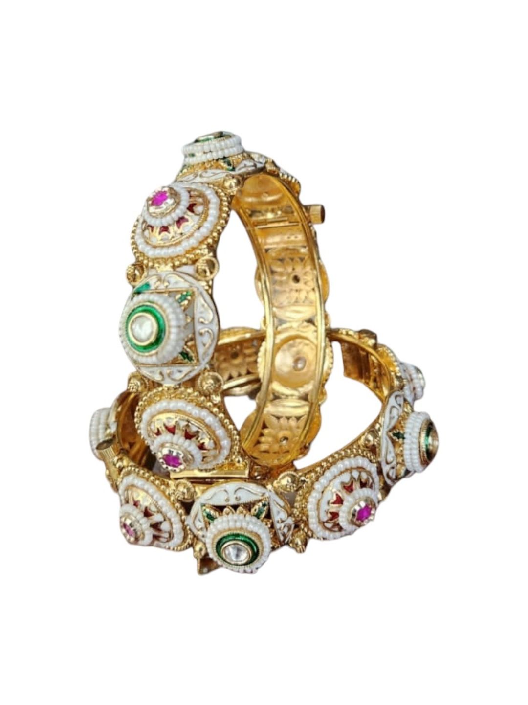 PREMIUM MEENAKARI KUNDAN BANGLES