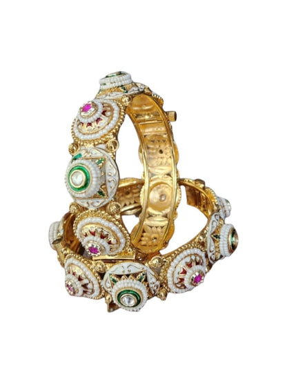 PREMIUM MEENAKARI KUNDAN BANGLES