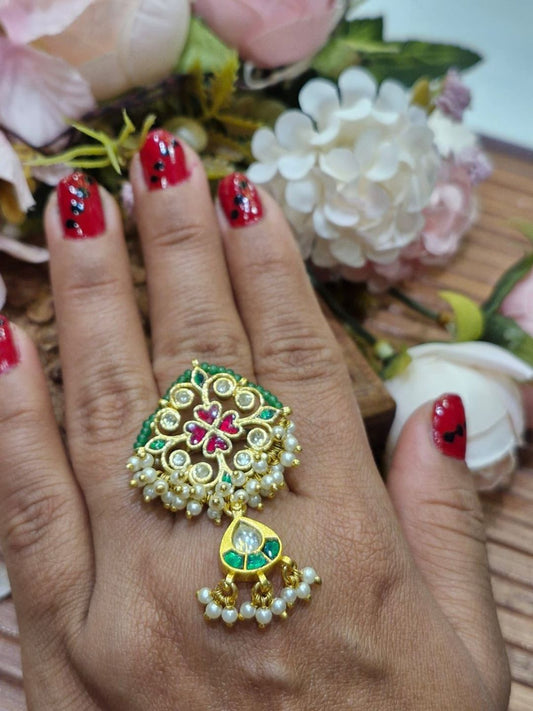 RITA KUNDAN ADJUSTABLE RING