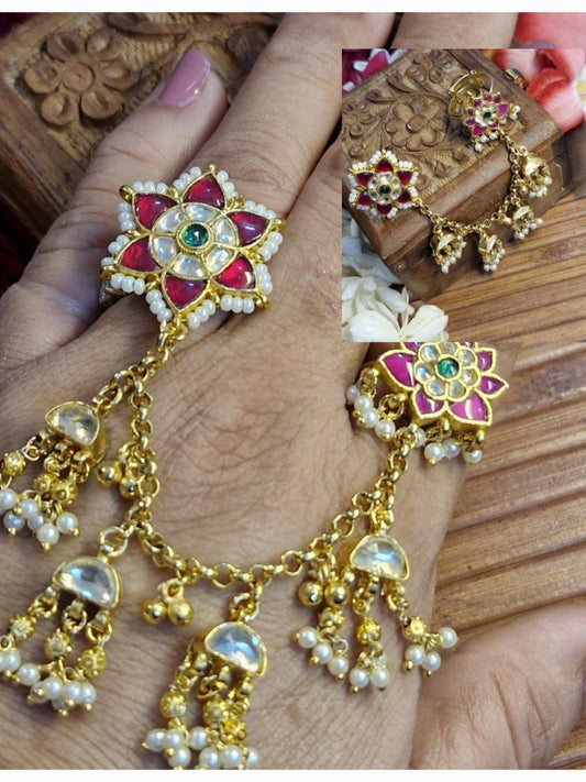 PALLAVI KUNDAN ADJUSTABLE RING