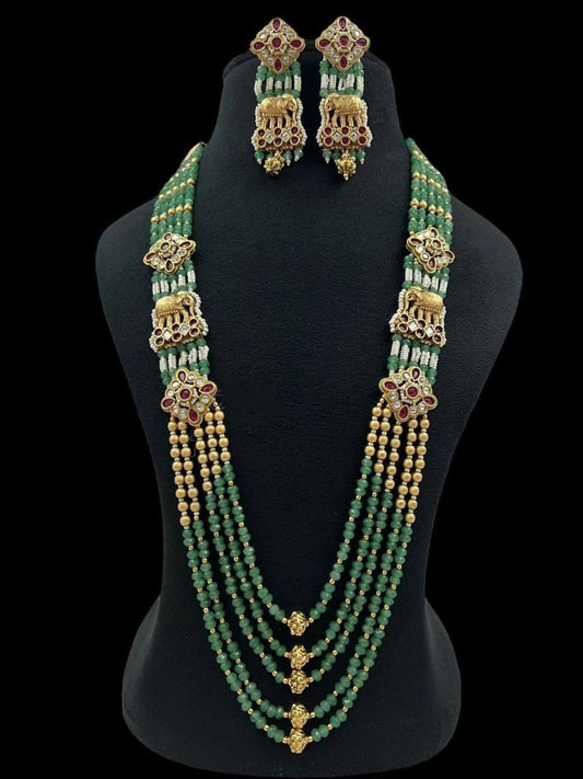 MADHAVI MAHARAJA STYLE RAJWADI JEWELLERY SET