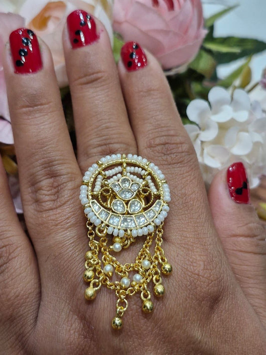 KALYANI KUNDAN ADJUSTABLE RING