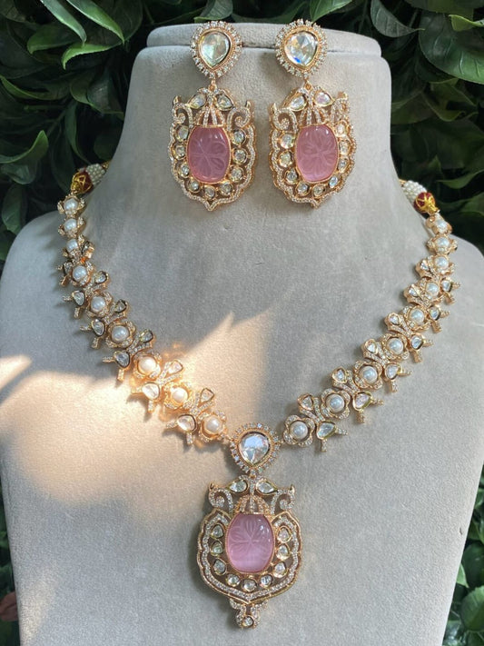 NITYA PINK JEWELLERY SET