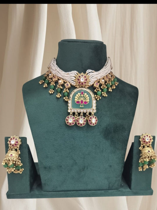 LYNETTE RAJWADI JEWELLERY SET