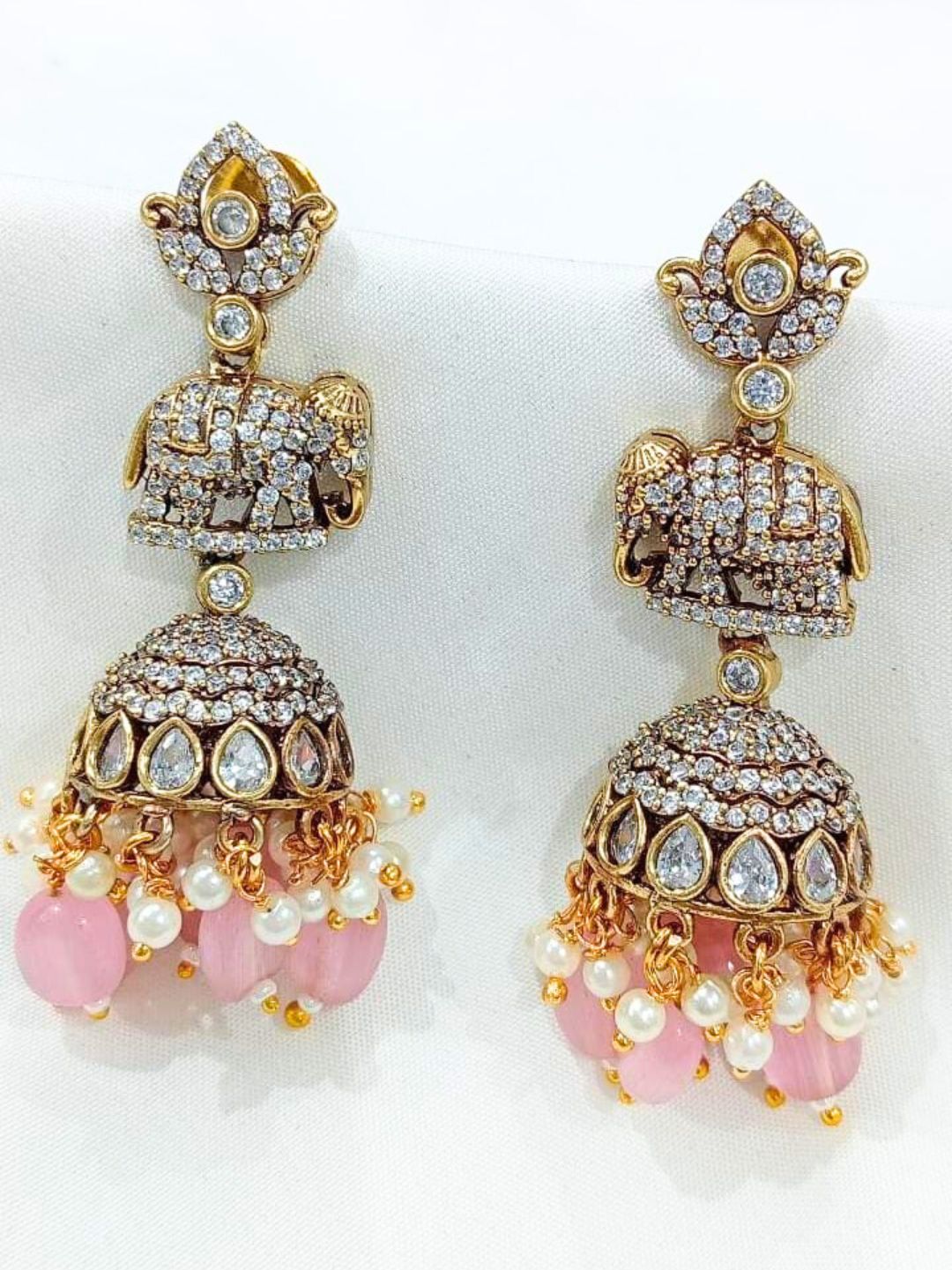 EIRA PINK ELEPHANT JHUMKI